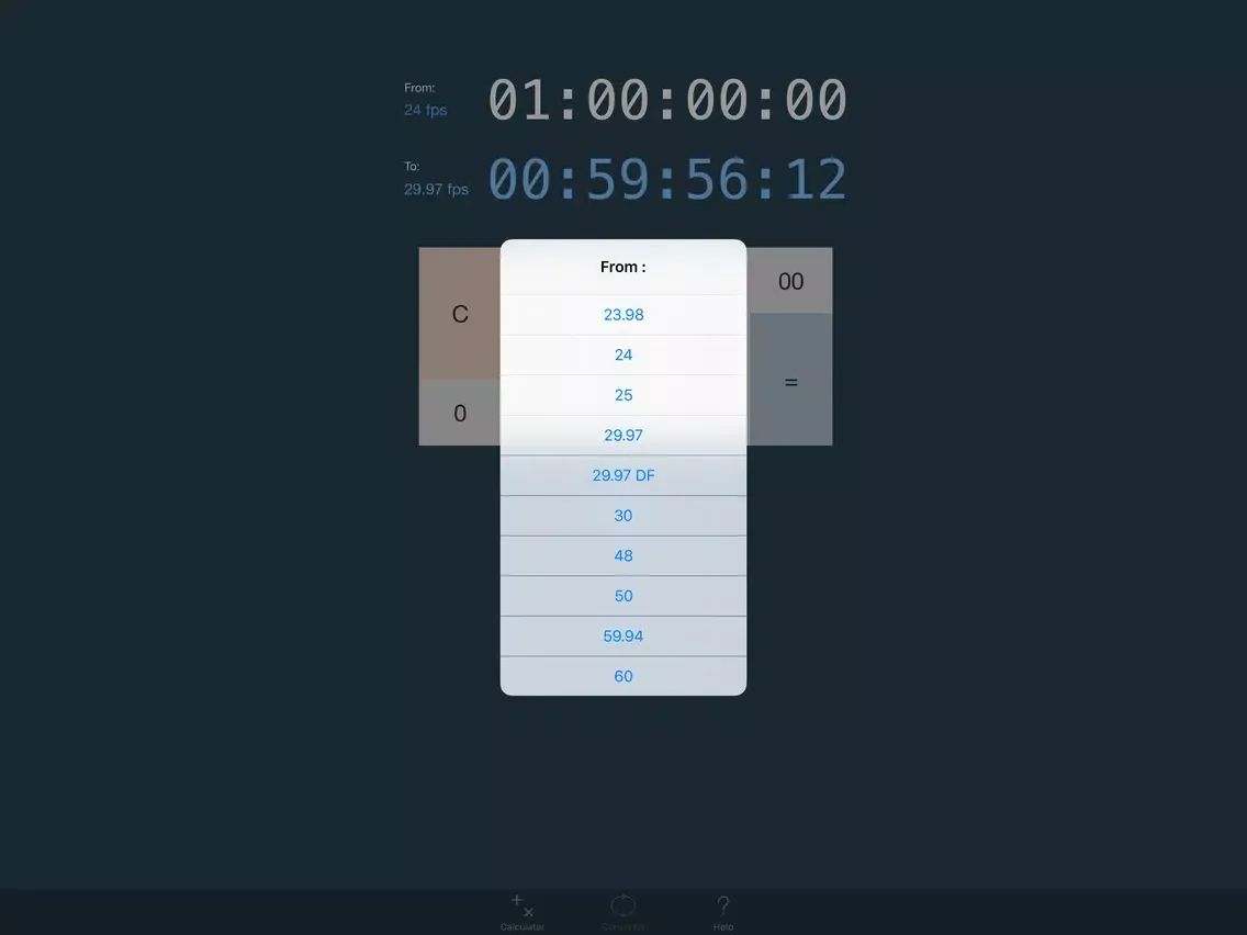Capturas de pantalla de TimeCode Calculator+ iPad 