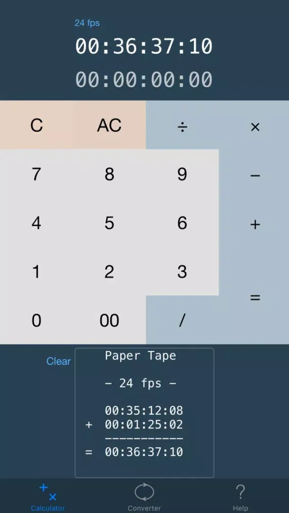 Capturas de pantalla de TimeCode Calculator+
