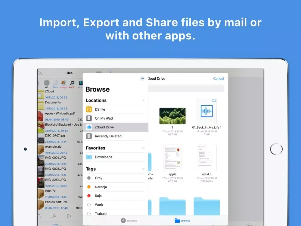 Total File Manager iPad  スクリーンショット