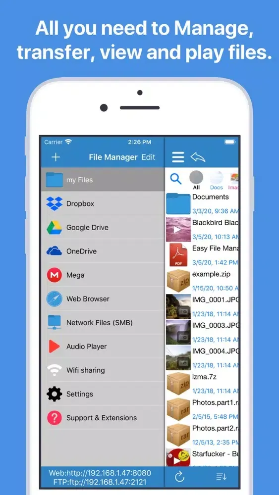 Total File Manager スクリーンショット