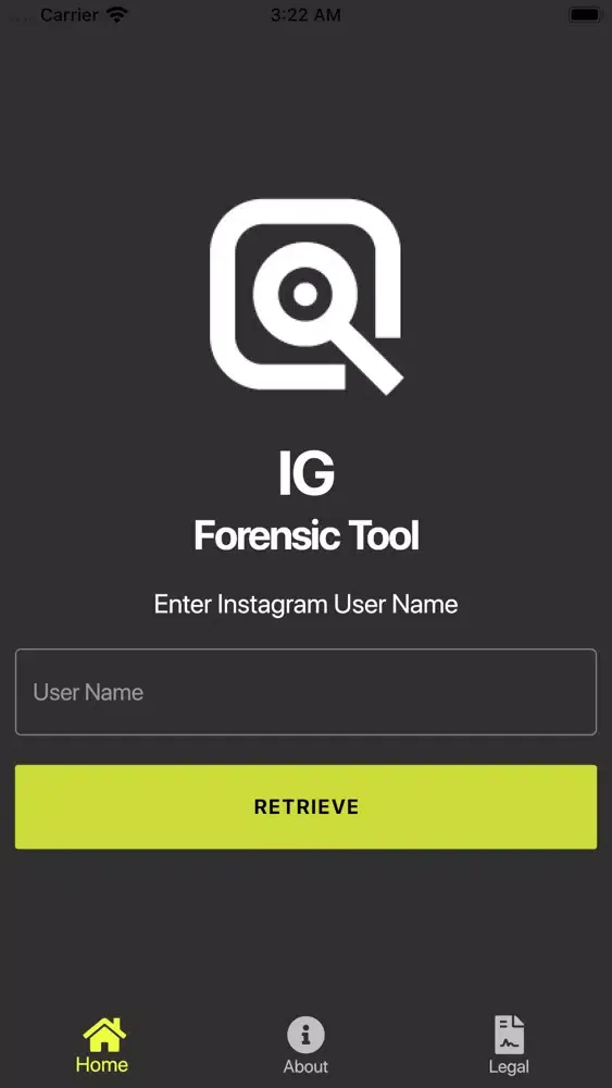 IG Forensics 스크린샷