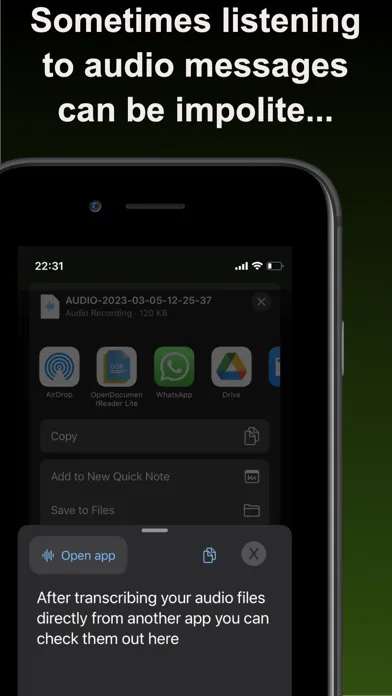 Screenshot di ZapVox: Audio Chat To Text