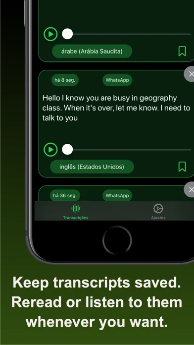 Screenshot di ZapVox: Audio Chat To Text