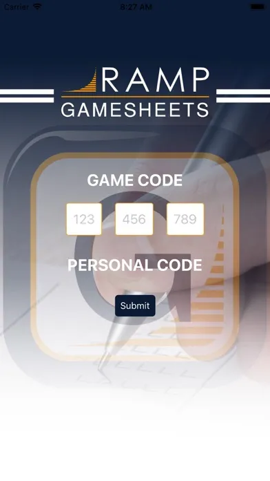 Ảnh chụp màn hình của RAMP GameSheets