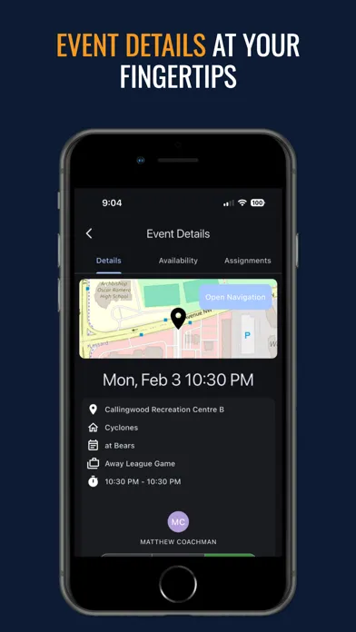 RAMP Team App Screenshots