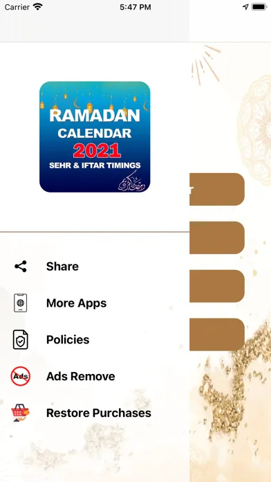 Ramzan Calendar Pro 2021 سکرین شاٹس