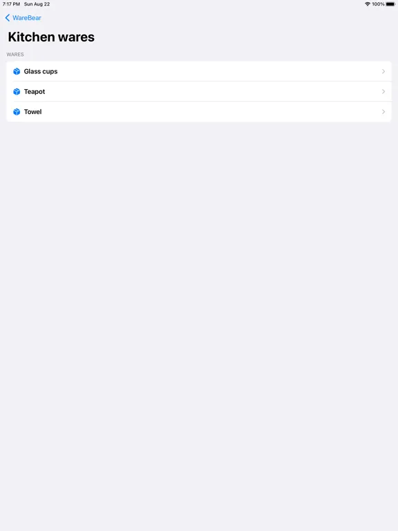 ภาพหน้าจอของ WareBear: Manage the warehouse iPad 