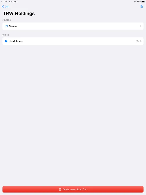 ภาพหน้าจอของ WareBear: Manage the warehouse iPad 