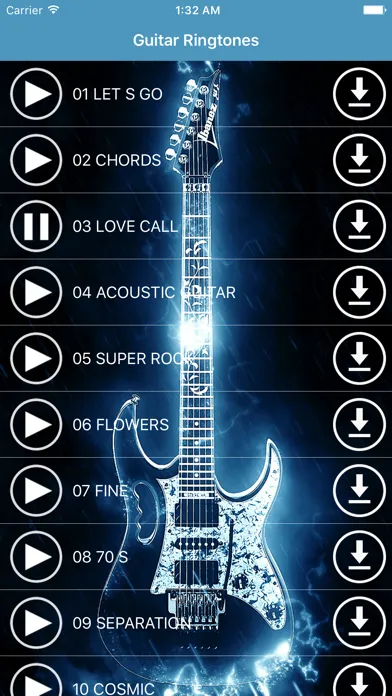 Capturas de pantalla de Guitar Ringtones - Greatest Melodies & Sounds