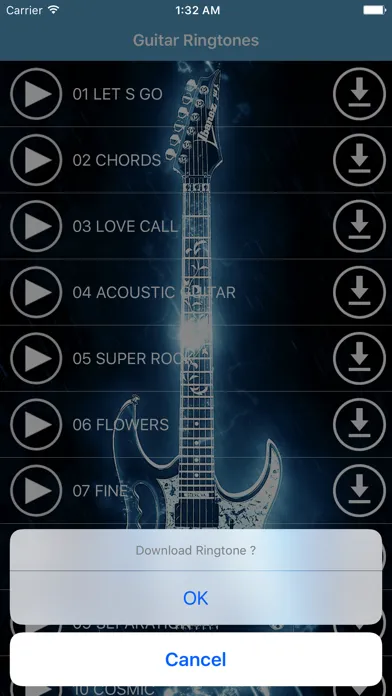 Capturas de pantalla de Guitar Ringtones - Greatest Melodies & Sounds