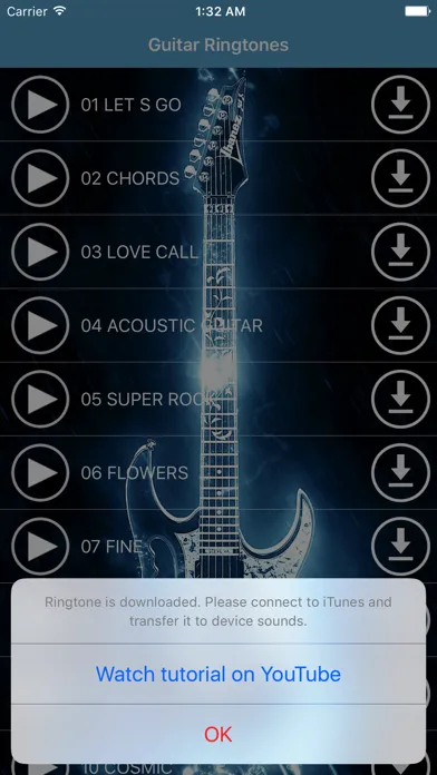 Capturas de pantalla de Guitar Ringtones - Greatest Melodies & Sounds