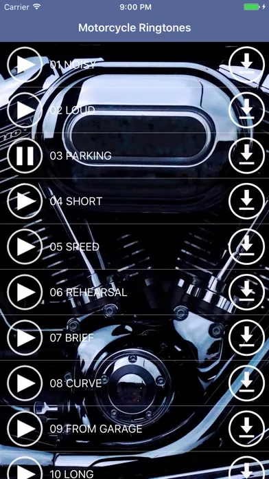 ภาพหน้าจอของ Motorcycle Ringtones – Best Original HD Sounds