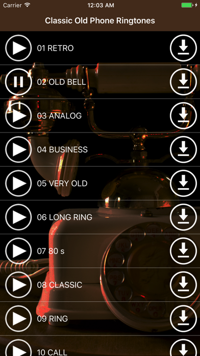 Classic Old Phone Ringtones - Retro Vintage Sounds Ekran Görüntüleri