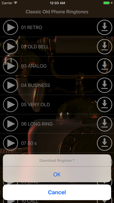 Classic Old Phone Ringtones - Retro Vintage Sounds Ekran Görüntüleri