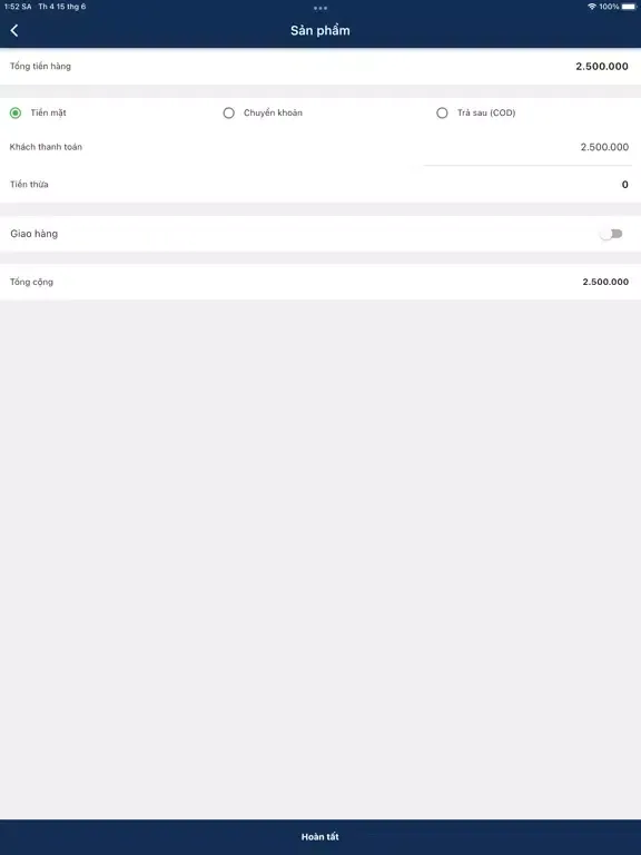 RANA POS iPad  سکرین شاٹس
