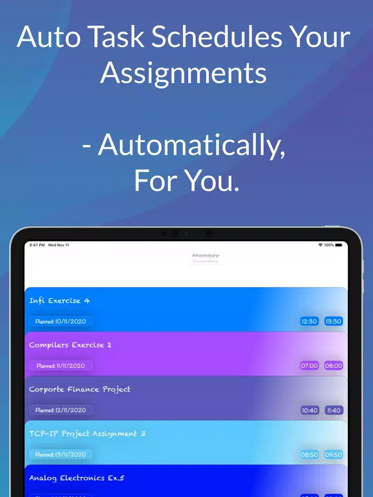 Screenshot di Auto Task: Automatic Scheduler iPad 