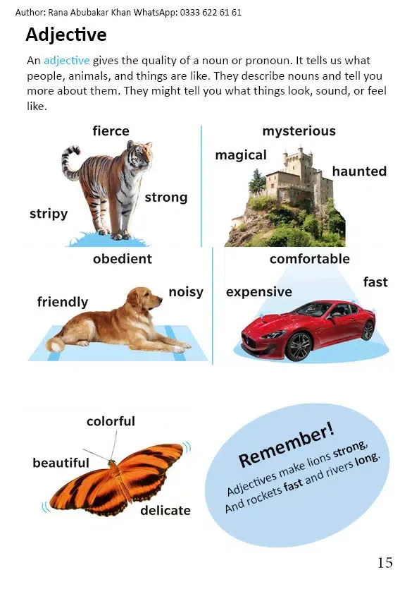 Tangkapan skrin English Grammar Urdu