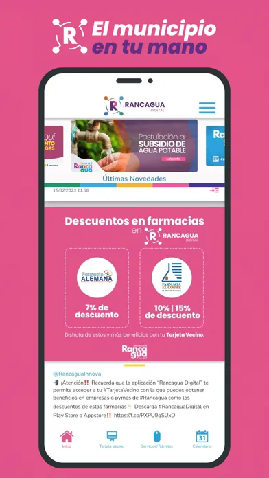 Screenshot di Rancagua Digital