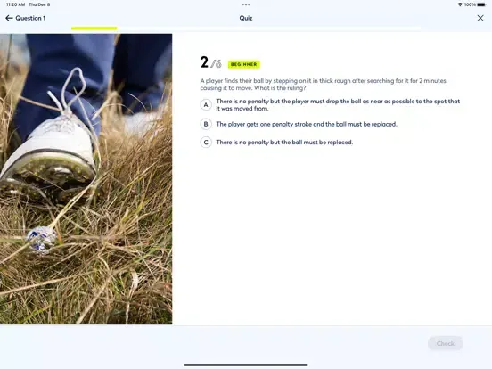Tangkapan layar Rules of Golf 2023 iPad 