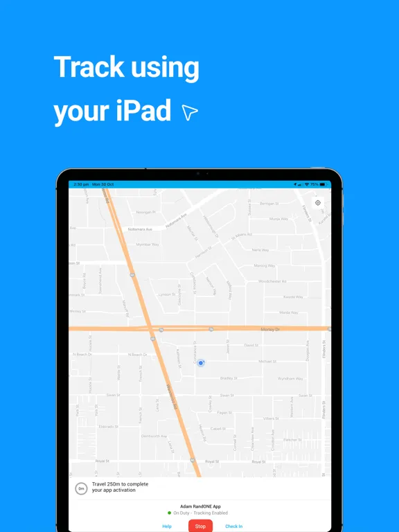 Tangkapan layar Rand One iPad 