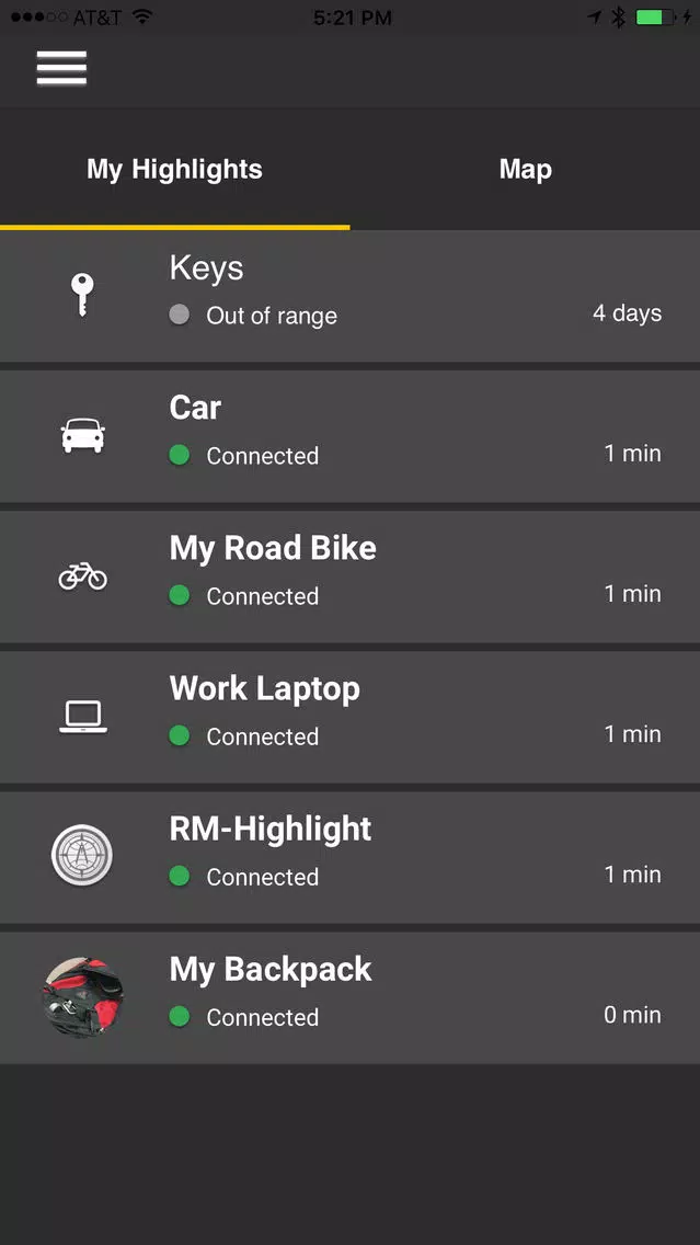 Ảnh chụp màn hình của Highlight by Rand McNally