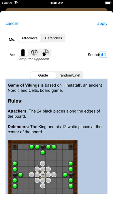 Tangkapan skrin Game of Vikings