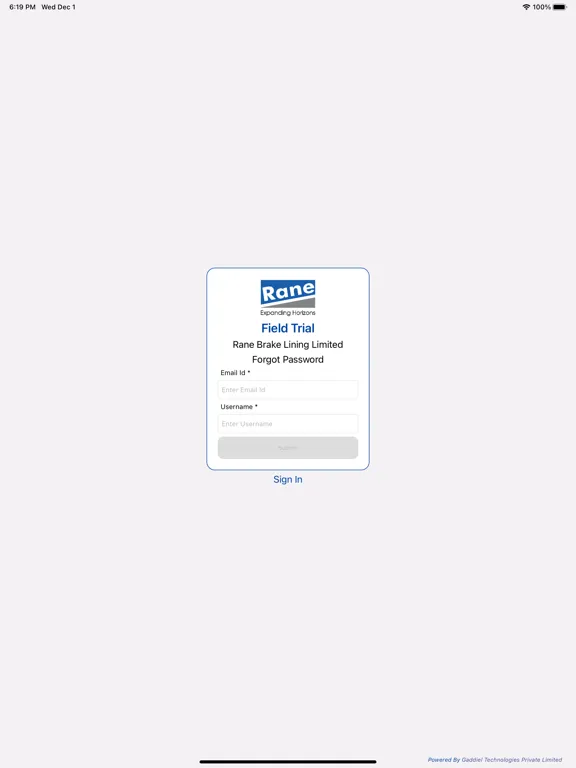 Rane Brake Field Trial iPad  Ekran Görüntüleri
