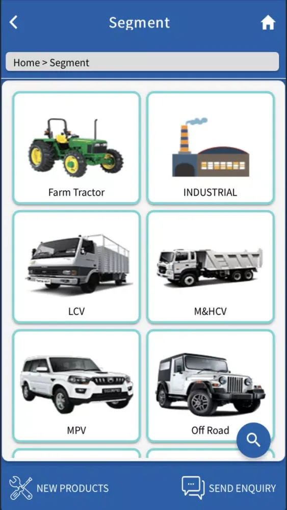 Captures d'écran de Rane Auto Parts - Catalogue