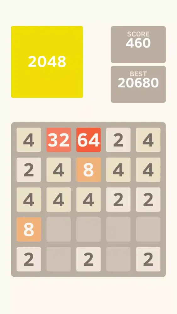 Capturas de tela do 2048 5x5 Classic Edition