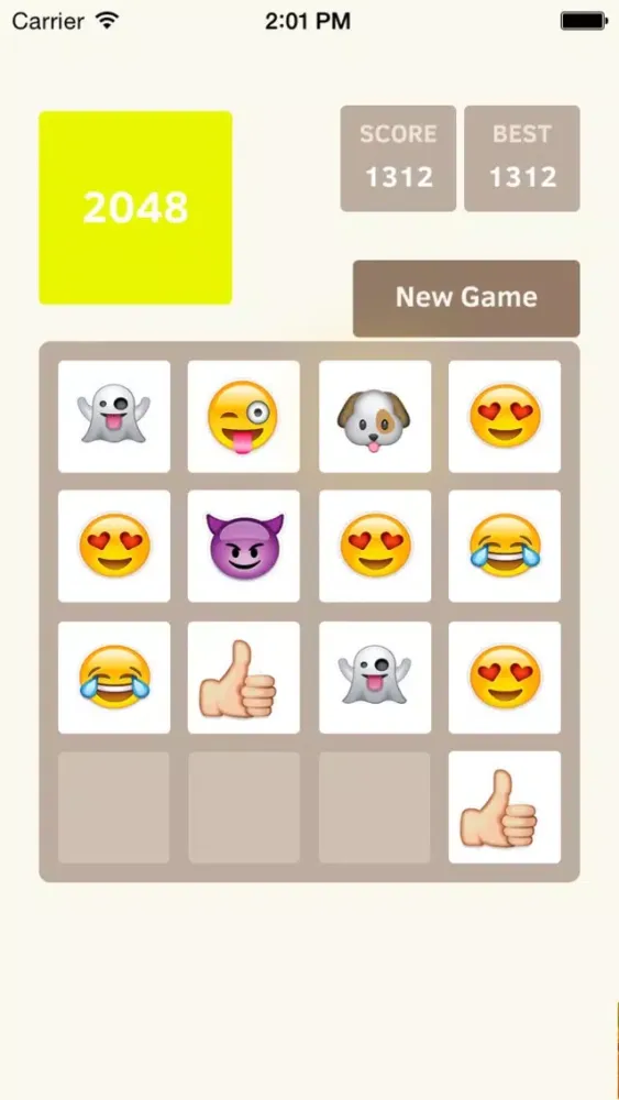2048 Emoji Version Screenshots