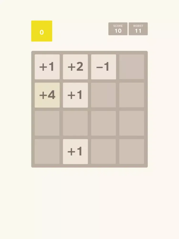 Zero - Endless Version of 2048 iPad  Screenshots