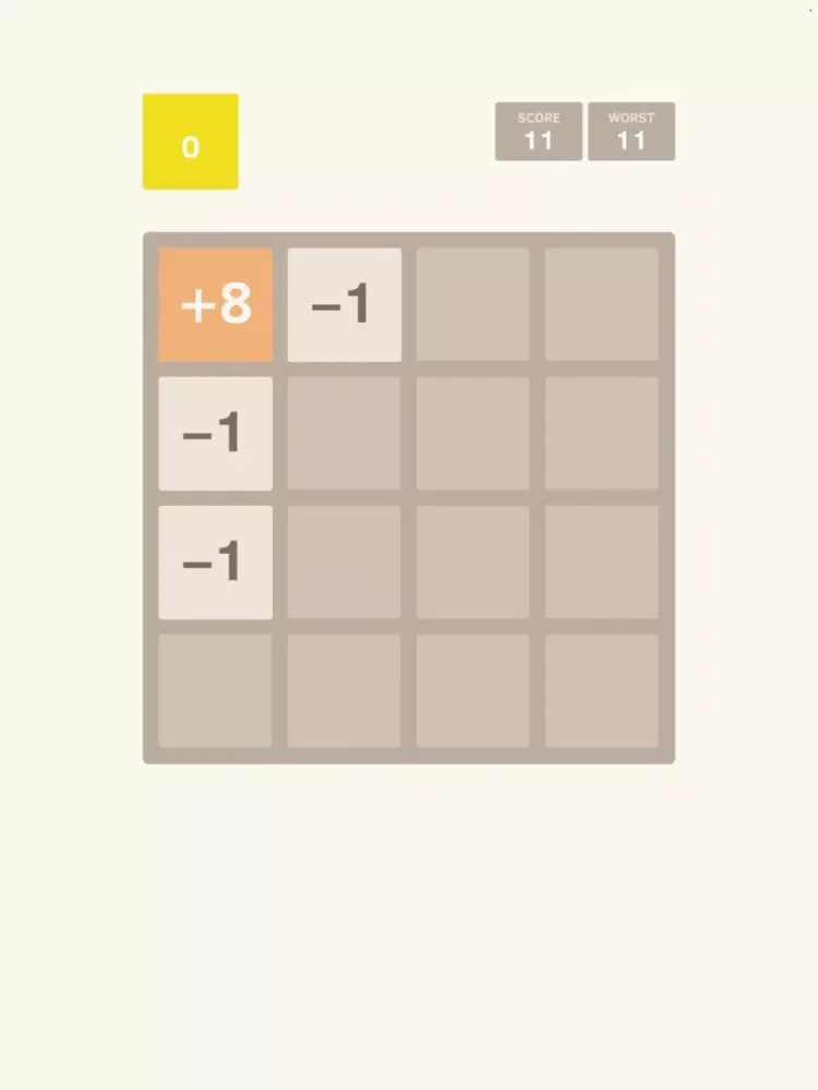 Zero - Endless Version of 2048 iPad  Screenshots
