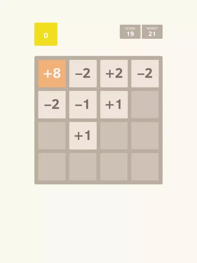 Zero - Endless Version of 2048 iPad  Screenshots