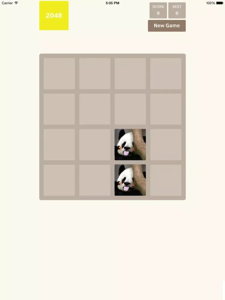2048 Panda iPad  Screenshots