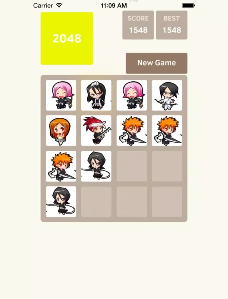 ภาพหน้าจอของ 2048 Bleach Edition iPad 