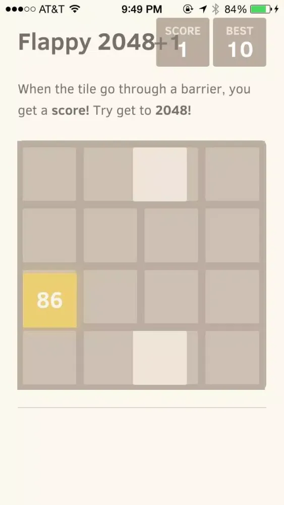 Flappy 2048 - the Tile is Flying like a Bird應用截圖