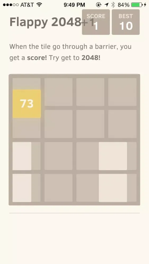 Flappy 2048 - the Tile is Flying like a Bird應用截圖