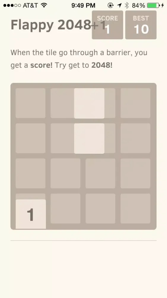 Flappy 2048 - the Tile is Flying like a Bird應用截圖