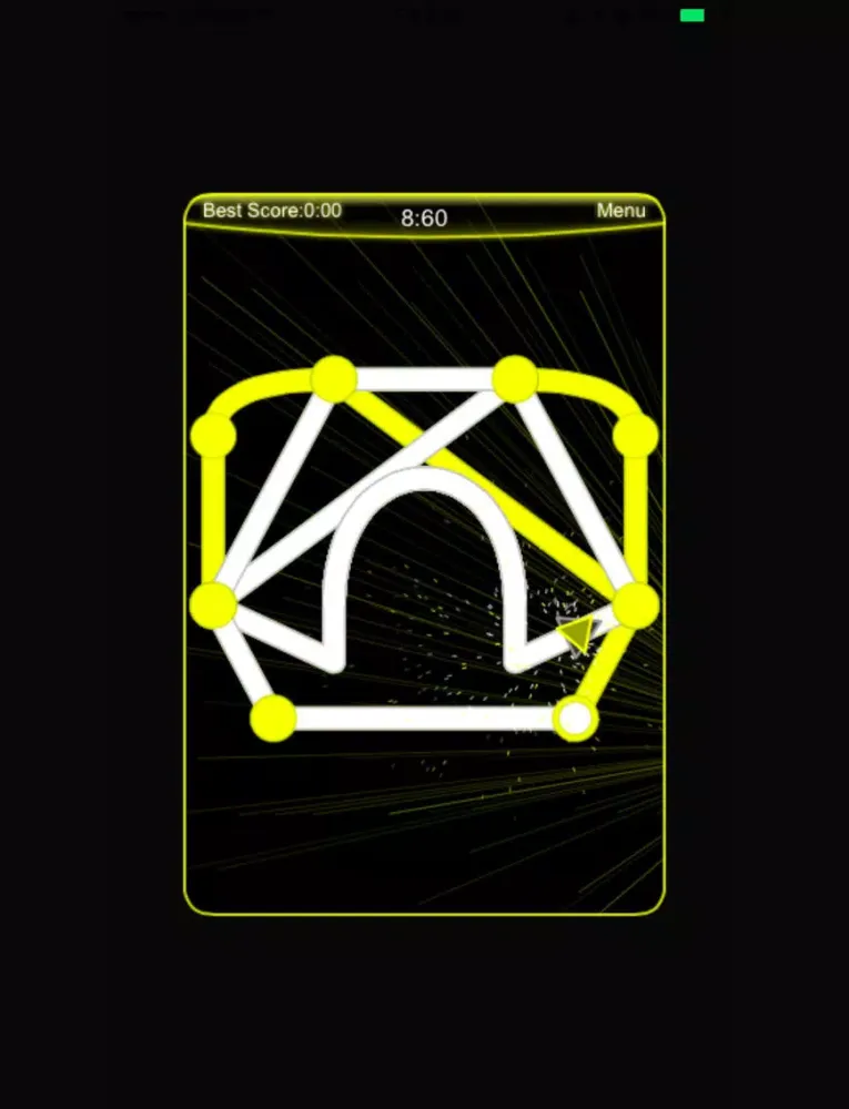 Tangkapan skrin One Line - Cover All the Lines with Only One Stroke Avoid the Running Spikes iPad 