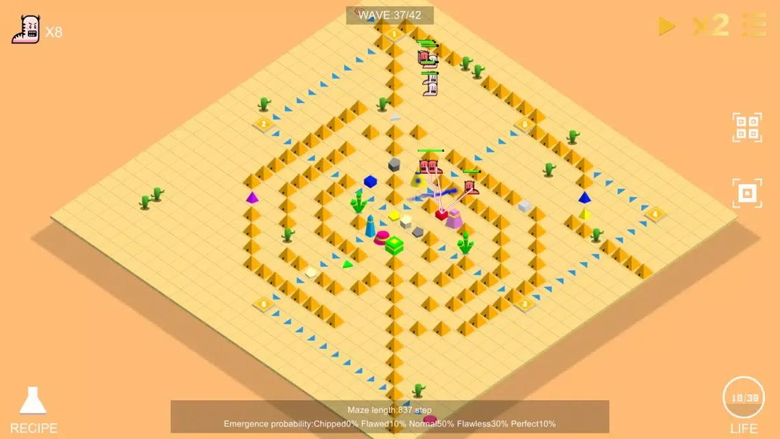 Gem Defense - Labyrinth tower defense स्क्रीनशॉट