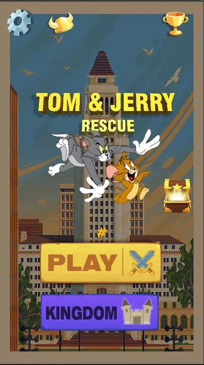 Capturas de tela do Tom and Jerry Rescue Puzzle