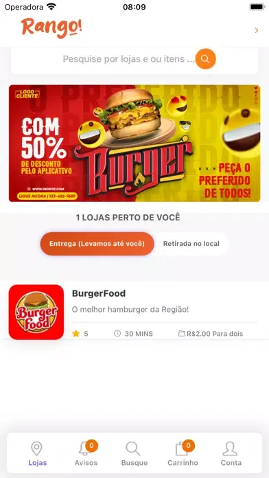 Tangkapan layar Rango App