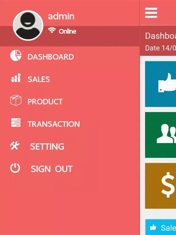 Tangkapan layar Rangy Dashboard iPad 