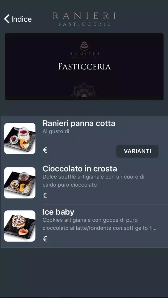 Ranieri Menu Digitale应用截图