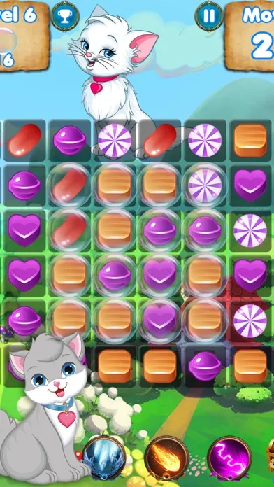 Kitty Crush - puzzle games with cats and candy Screenshots