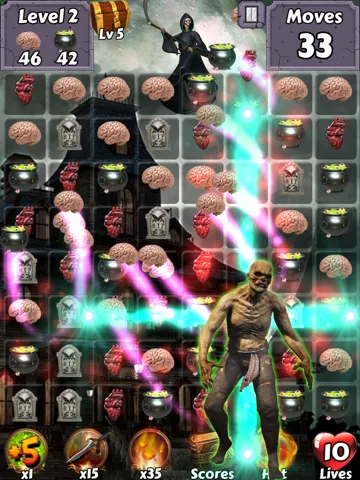 Capturas de pantalla de Zombie Mania Halloween World - Free puzzle games for trick or treat iPad 