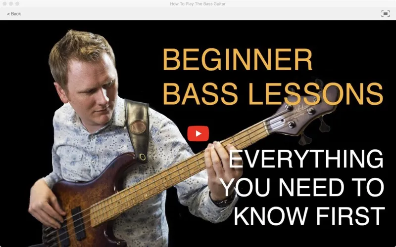 Tangkapan layar How To Play The Bass Guitar