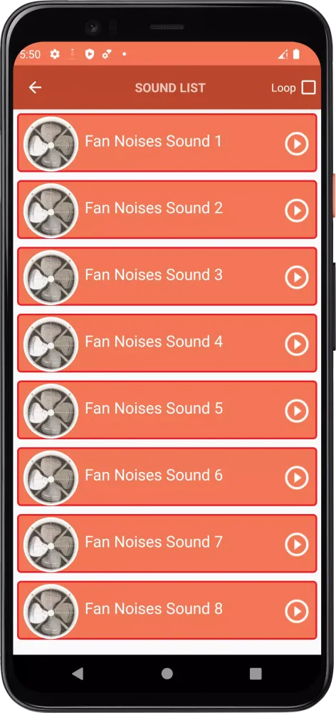 Capturas de pantalla de Fan Noises Sounds