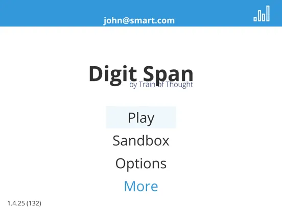 Tangkapan layar Digit Span - Train of Thought iPad 