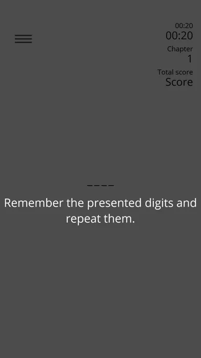 Tangkapan layar Digit Span - Train of Thought